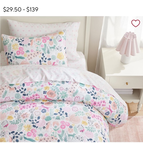 Pottery Barn Kids White Quilt + Sheets + Comforter - Picture 2 of 3